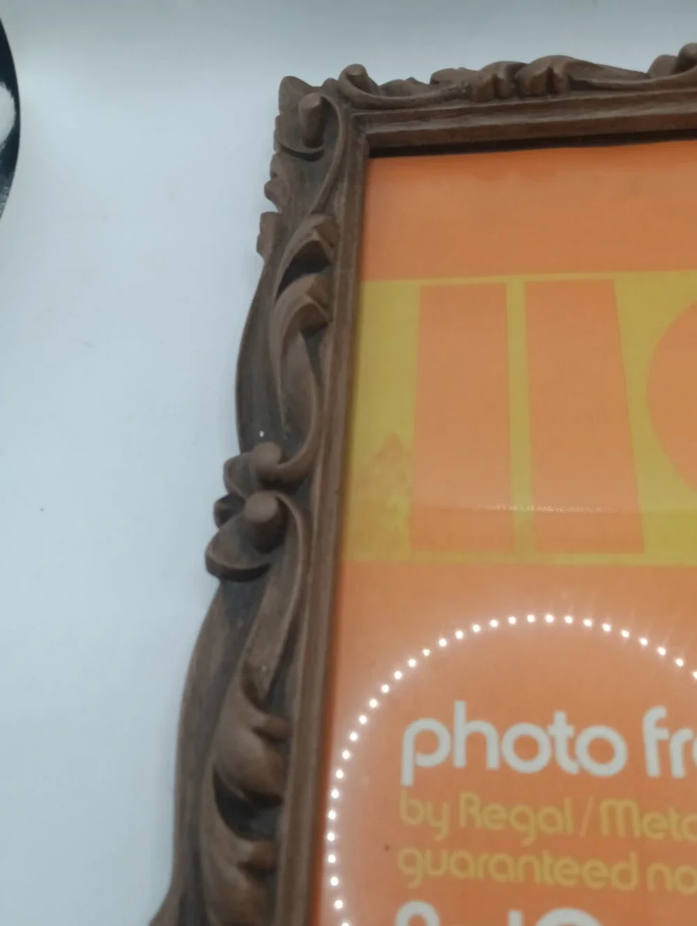 Intercraft Industries Corp Ornate Brown Hollywood Regency Photo Frame